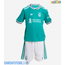 Camisa de time de futebol Liverpool Hugo Ekitike #22 Replicas 3º Equipamento Infantil 2025-26 Manga Curta (+ Calças curtas)